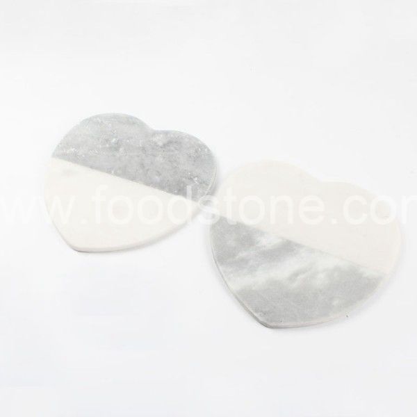 Heart White Marble Cutting Board (2)