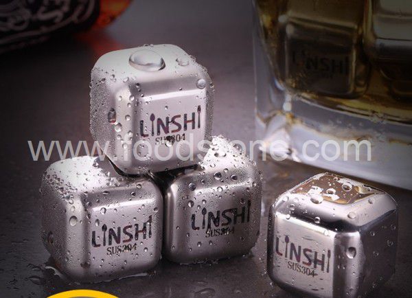 Engraved Stainless Steel Ice Cubes  (5)